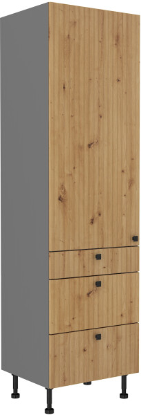 Vysoká potravinová skříňka Ava 60 DKS-215 3S1F - Premium Box