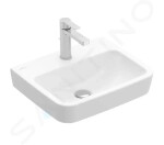 VILLEROY & BOCH - O.novo Umývátko 450x370 mm, bez přepadu, otvor pro baterii, alpská bílá 43444601