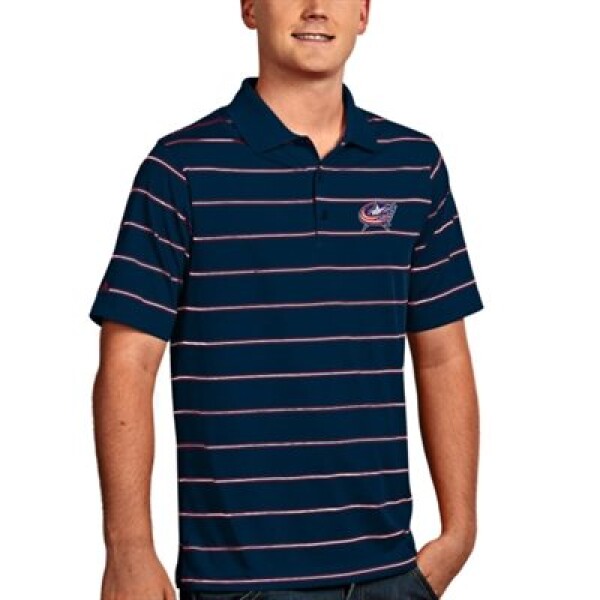 Antigua Pánské Tričko New Columbus Blue Jackets Deluxe Polo Velikost: