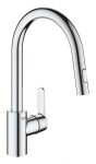 GROHE - Get Dřezová baterie s výsuvnou sprškou, chrom 31484001