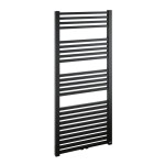 Radiátor kombinovaný Isan Quadrat 150,5x60cm středové připojení černá matná DQUA15050600CSMS DQUA15050600CSMS