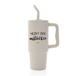 HEZKÝ DEN MILÁČKU - béžový cestovní termohrnek 900 ml