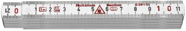 Metr skládací laminátový 1m G 59-1-10 VI Hultafors +* (200364-B)