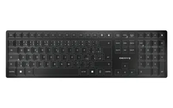 Rozbaleno - Cherry KW 9100 SLIM černá / Klávesnice / CZ+SK layout / 108 kláves / USB-C / rozbaleno (JK-9100CS-2.rozbaleno)