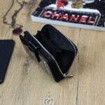 Luxusní dámská kožená peněženka Isidora croco, černá