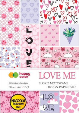 Blok papírů A4 - LOVE ME