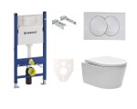 Cenově zvýhodněný závěsný WC set Geberit do lehkých stěn / předstěnová montáž + WC SAT Brevis SIKOGES7W7S SIKOGES7W7S
