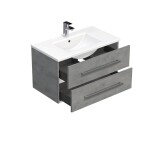 Koupelnová skříňka s umyvadlem SAT Cube Way 80x53x46 cm beton mat CUBE46802BEMOD CUBE46802BEMOD