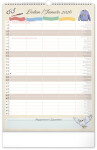 Nástěnný kalendář 2026 NOTIQUE - Rodinný plánovací Harry Potter, 33 x 46 cm