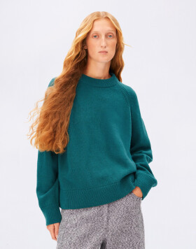 Armedangels Wool Knit Sweater 3653 petrol velvet S