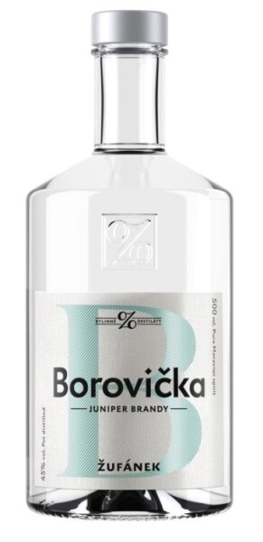 Žufánek Borovička 45% 0,5 l (holá lahev)