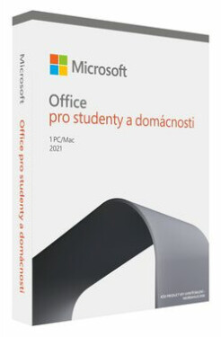 Microsoft Office 2021 pro domácnosti a studenty CZ / PC Mac / 64 bit / Bez média / Krabicová licence (79G-05380)