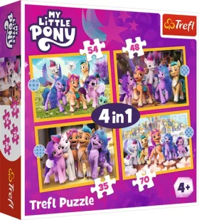 Trefl - Puzzle - My Little Pony: Seznamte se s poníky 4v1