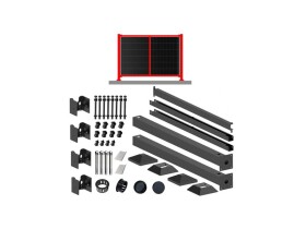 Plotová konstrukce pro 1 solární panel