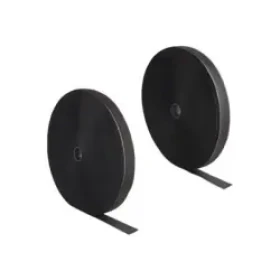 Delock Vysoce spolehlivý pásek na suchý zip černá / 25 m x 25 mm (20853)