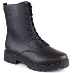 Pohodlné zateplené kožené boty pro ženy Remonte W RKR622 black - Rieker 38