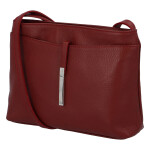 Dámská kožená kabelka Mirna, tmavě červená