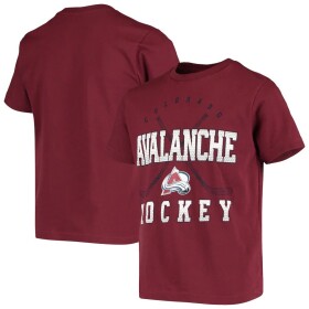 Outerstuff Dětské Tričko Colorado Avalanche Digital T-Shirt - Burgundy Velikost: Dětské XL (14 - 16 let)
