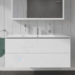 DURAVIT - L-Cube Umyvadlová skříňka 550x1220x481 mm, 2 zásuvky, bílá mat LC624301818