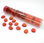Chessex Gaming Glass Stones in Tube Orange (žetony 1123) – 40 ks