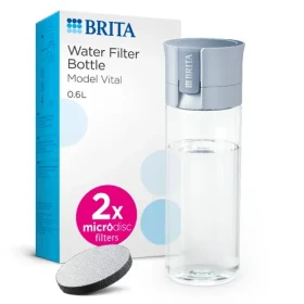 Brita Filtrační konvice Fill Go Vital světlá modrá / 2x mikrodisk / 0.6L (128319)