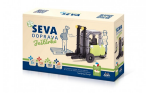 Stavebnice SEVA DOPRAVA Ještěrka plast 112 dílků v krabici 22x15x6cm