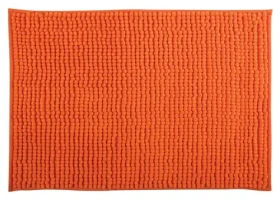 MSV CHENILLE koupelnová předložka 60 x 90 cm oranžová / polyester / protiskluzová
