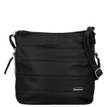 Trendy dámská koženková crossbody kabelka Alena, černá