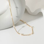 ELENYS Pure Pearl – pozlacený náhrdelník 18K žluté zlato Délka: 45+5 cm / max. 50 cm