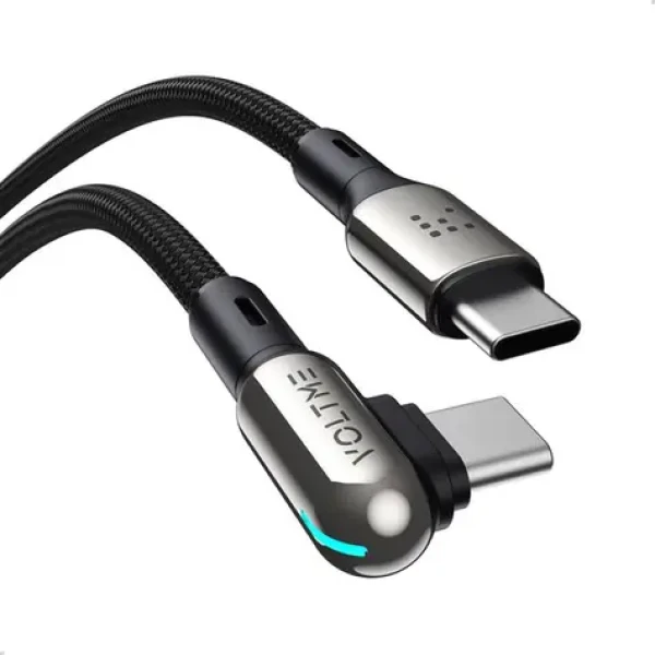 VOLTME Powerlink Stark Series CTC Kabel USB-C(M) 3A/60W 1.2m černá / 2x USB-C(M) (C2069)