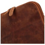 Stylový kožený batoh Green Wood Danter, camel