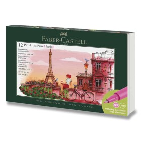 Faber-Castell Pitt Artist Pen Paris sada 12 ks, hroty B/FM/S