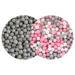 SweetArt cukrové perly stříbrné matné a Kitty mix 5 mm (120 g)