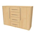 Nábytek Mikulík Komoda ELITE M - hl. 43 cm ROZMĚR: (š/v/h) 120 x 86 x 43 cm