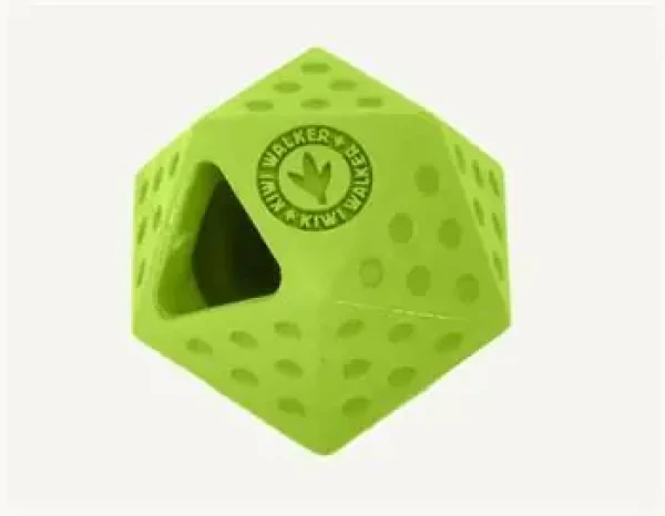 KIWI WALKER Gumová hračka ICOSABALL MAXI zelená / Hračka pro psy / 9 cm (RUB-254)