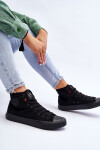 Dámské klasické vysoké tenisky Big Star T274033 Černé 37