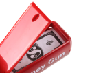 Mamido Střílecí pistole na peníze červená Money Gun bankovky