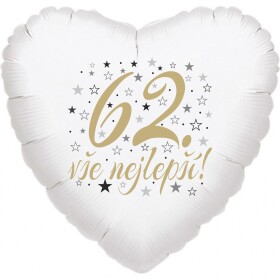 62. narozeniny balónek srdce Balonky.cz 62. narozeniny balónek srdce Balonky.cz