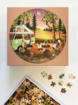 ViSSEVASSE Puzzle Van life 1000 dílků, hnědá barva, papír