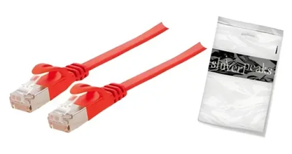 Shiverpeaks Cat7 7,5 m červená / Patch kabel / plochý / U/FTP / RJ45-RJ45 / 600 MHz (BS75517-SLR)