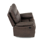 TV a relaxační křeslo s elektrickým ovládáním, potah hnědá látka v dekoru vintage, 1 motor 240V