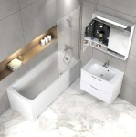 RAVAK - Classic II Umyvadlo 80x45x16 cm, s přepadem, otvor pro baterii, bílá XJX01180000