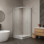 Erga Tucson, sprchový kout s posuvnými dveřmi 70(dveře) x 110(dveře) x 190 cm, 6mm čiré sklo, chromový profil, ERG-S02-TUCSON-D070D110-CL-CR