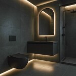 REA - Závěsná WC mísa Carlo Mini Tornado NF BLACK MATT REA-C3000