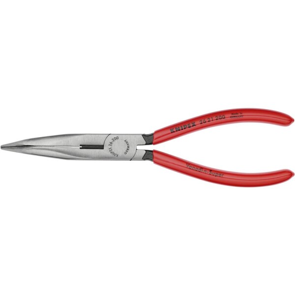 Knipex 26 21 200 pro elektroniku a jemnou mechaniku ploché jehlové kleště 40° zahnuté 200 mm