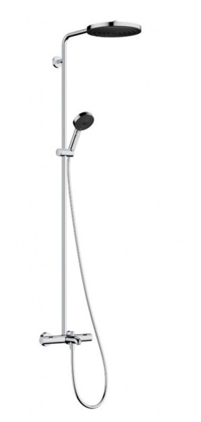 HANSGROHE - Pulsify S Puro Sprchový set s vanovým termostatem, průměr 26 cm, 3 proudy, EcoSmart, chrom 24232000