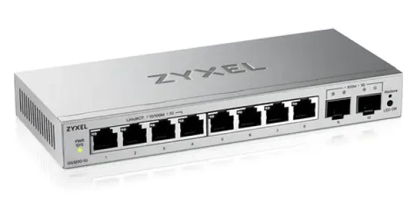 ZyXEL GS1200-10 v3 / Switch / Desktop / 8x GLAN / 2x GbE SFP / Fanless (GS1200-10V3-EU0101F)