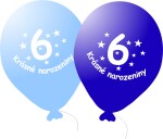 Balónek modrý KRÁSNÉ NAROZENINY číslo 6 - 5 ks balonky.cz Balónek modrý KRÁSNÉ NAROZENINY číslo 6 - 5 ks balonky.cz