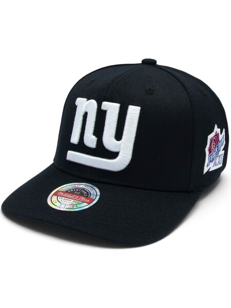 Mitchell & Ness Pánská kšiltovka New York Giants NFL Black Out Sidepatch Classic Red Stretch-Snap