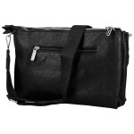 Trendy dámská koženková crossbody kabelka Kalle, černá